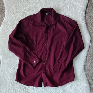 Burgundy Button Down Shirt